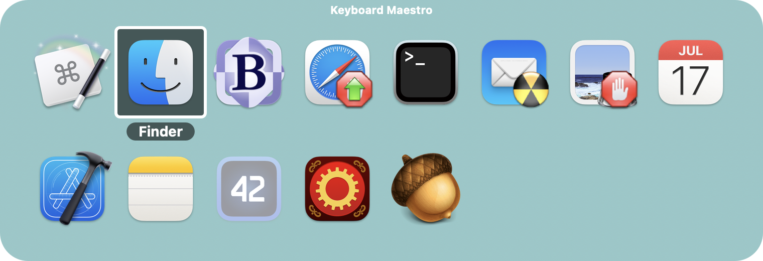  Application Switcher Window 